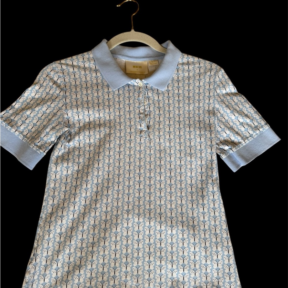 Butterfly Short Sleeve Cotton Shirt